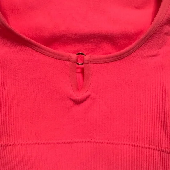 Aerie Pink Superchill Seamless Ring Cap Sleeve Bra Top - Picture 8 of 11